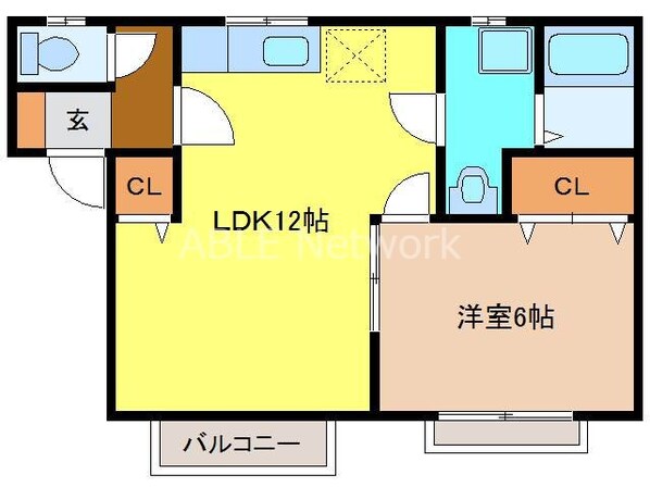 エクセル鳥栖の物件間取画像